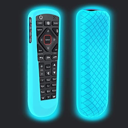 Cover for Dish Network Remote, Case for Dish TV Remote Control 52.0/54.0 Replacement, Silicone Skin Sleeve Glow in The Dark Sky Blue