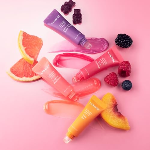 LANEIGE Lip Glowy Balm Grapefruit: Hydrate, Glossy, Lightweight, Moisturize & Tint with Shea Butter