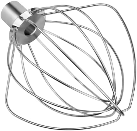 K45WW Wire Whip Stainless Steel Whisk Attachment for KitchenAid Stand Mixer 4.5 and 5 QT Tilt Head, Dishwasher Safe