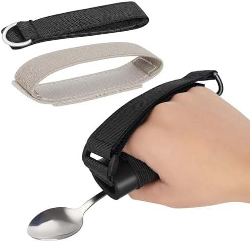 3 Pack Universal Cuff, Universal Hand Strap for Holding Utensils, Eating Assistance Cuff for Weak Grip & Limited Mobility (3 Different Designs to Suit Various preferences)