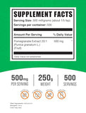 BULKSUPPLEMENTS.COM Pomegranate Extract Powder - Pomegranate Supplement for Immune Support - Antioxidants Supplement, Polyphenols Source - 500mg per Serving (250 Grams - 8.8 oz)