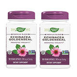 Nature's Way Echinacea-Goldenseal, 900 mg per serving, 7 Herb Blend, Non-GMO Project Verified, 180 Vegetarian Capsules, Pack of 2