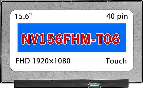 15.6" Screen Replacement for Dell PN DP/N HX3K8 0HX3K8 NV156FHM T06 NV156FHM-T06 LCD Touch Display Panel 40 pin 60HZ FHD 1920×1080