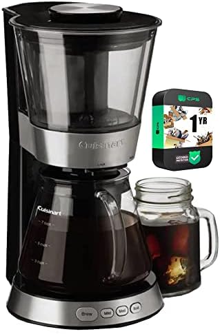 Cuisinart DCB-10FR Automatic Cold Brew Coffeemaker with 7-Cup Glass Carafe (Renewed) Bundle with 1 YR CPS Enhanced Protection Pack