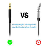 Replacement Audio Cable Aux Cord 3.5mm to 2.5mm Wire Compatible with Bose 700 QuietComfort QC45 QC35II QC35 QC25 Noise Cancelling Headphones, SoundTrue Soundlink On-Ear 2 OE2 OE2i Headphones (No Mic)