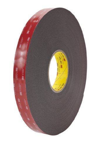 3M VHB Tape 5952 Double-Sided Acrylic Foam Tape - Heavy Duty, Industrial Mounting Tape - 3/4 inch width x 36 yards length, 45 mil thick, 3 rolls/case - Black