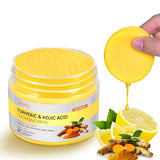 Kojic Acid and Turmeric Cleansing Pads, 50 Pcs, for Face Cleansing and Exfoliation