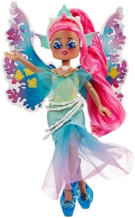 Royale High 9” Fashion Doll - Mermia The Water Fairy, Wave 1, Series 1 - Fairy Journal, Comb, and Virtual Item Code Included - Ages 5+