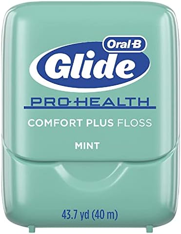 Glide PRO-HEALTH Comfort Plus Dental Floss, Mint, 43.7-Yard Dispenser (Pack of 9)