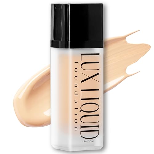 Organic Aloe-Based LUX Liquid Foundation, Natural Vegan Gluten-Free Made in USA, Sugar