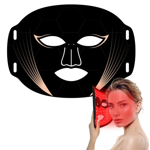Red Light Therapy Mask for Face, Blue Red Infrared Photon Light Therapy Facial Skin Treatment Mask, LED Face Mask, Beauty Skin Care Tools, 7 Colors-288 LEDs