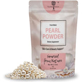 Pearl Powder Supplement for Skin Health - Anti-Aging, Antioxidant & Collagen Production - Healthy Eyes, Hair and Nails, Supports Immunity, Mood and Sleep - With Calcium and Amino Acids 60g 30 servings