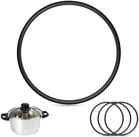 3 Pack Lid Latch Strap Rubber Band, Lid Securing Strap for Crockpot, Reusable Universal Lid Strap 6,7,8 Quart for Hamilton Beach Slow Cooker, Casserole, Pots, Pans(Black)