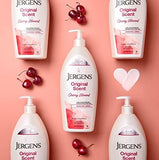 Jergens Original Scent Body Lotion, Dry Skin Moisturizer with HYDRALUCENCE blend and Cherry Almond Essence, for Long Lasting Skin Hydration, 21 Ounce (3 Pack)