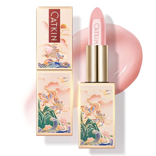 Catkin Tinted Lip Balm Sheer Lip Stain Ultra Hydrating Lip Moistrurizer Chapstick with Vitamin E Nourishing For Cracked & Dry Lips 0.12 oz C16 CINNAMON - Light Pink