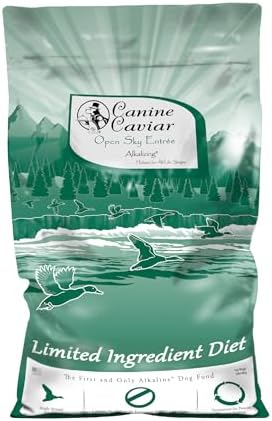 Canine Caviar - Open Sky: Duck & Teff Alkaline Dry Dog Food, Limited Ingredients, Gluten-Free, Based on Science & Research, Veterinary Alternative Diet (22 Pound Bag)