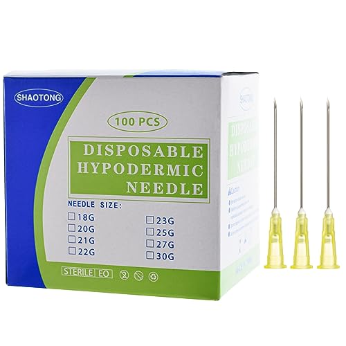 SHAOTONG Luer Lock Accessories-100Pcs (20G-Long 1.5In)