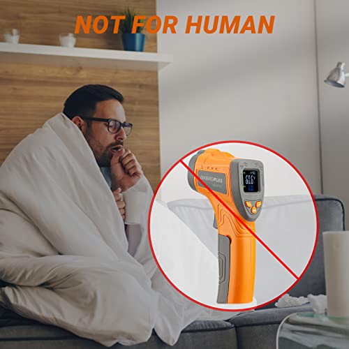 Inkbird Infrared Thermometer Gun, -58℉~1022℉ Digital Laser Temperature Gun for Pizza Oven, Heat Meter Gun IR Thermometer for Kitchen Deep Frying, Other Daily Uses (NOT for Human)