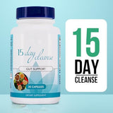 LIMYGOO 15 Day Gut Cleanse - Gut and Colon Support， 15 Day Cleanse Bowel Dissolving Capsules, with Senna, Cascara Sagrada & Psyllium Husk | Non-GMO | Made in USA | 30 Capsules (3pcs)