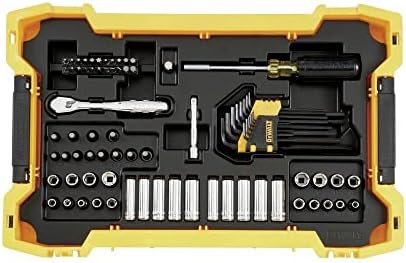DEWALT 1/4 & 3/8DR 131PC MTS + TS TRAYS & LID (DWMT45402)