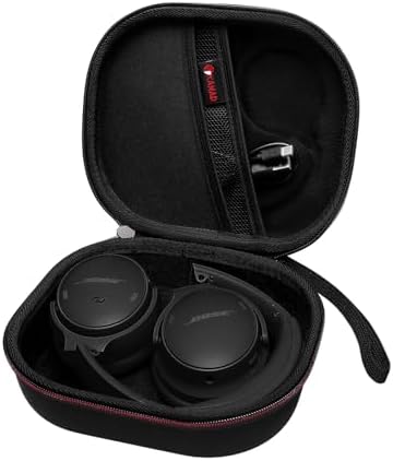XANAD Hard Case for Bose QuietComfort, QC Ultra, QC 45, QC 35, QC45 SE, QC SE Wireless Noise Cancelling Headphones, Soundcore H30i On-Ear Headphones - Black