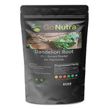 Go Nutra - Dandelion Root Powder, Potent 10:1 Dandelion Root Extract with 4% Flavonoids, Pure and Clean Dandelion Root Powder for Tea, Coffee, Milk, Yogurt, and More, Non-GMO, Vegan-Friendly, 1lb