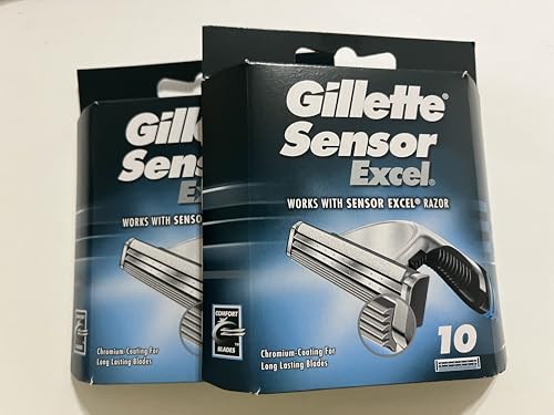 Gillette Sensor Excel Cartridges - 10 ct, Pack of 2