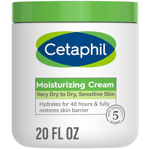 Cetaphil Body Moisturizer, Hydrating Moisturizing Cream for Dry to Very Dry, Sensitive Skin, Mother's Day Gifts, NEW 20 oz, Fragrance Free, Non-Comedogenic, Non-Greasy (Packaging May Vary)