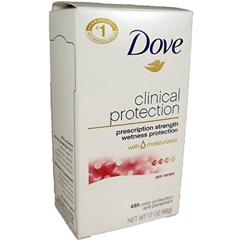 Dove Clinical Protection Antiperspirant & Deodorant, Skin Renew 1.7 oz (Pack of 4)