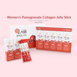 Korean Beauty Baekje Geumsan Women's Pomegranate Collagen Jelly Stick 5.1oz / 30 Count (5 Pack)