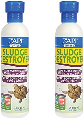 API Turtle Products: Sludge Remover to Clean Aquarium, Water Conditioner to Make Tap Water Safe for Turtles, TURTLEFIX Reme - 2 Pack