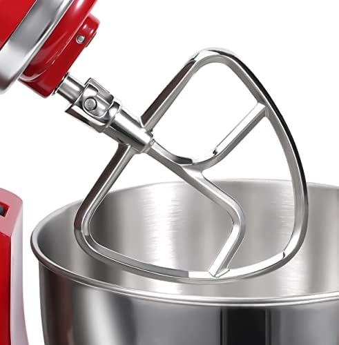 Stainless Steel Flat Beater for KitchenAid Tilt-head & 4.5-5 Qt Mixers,Dishwasher Safe Pastry Mixing Paddle Attachment
