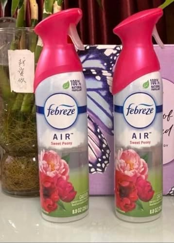 Febreze Light Odor-Fighting Air Freshener,Sweet Peony, 8.8 fl oz, 2 count (Sweet Peony)