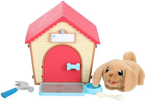 Little Live Pets My Puppy Interactive Plush Toy & Kennel. 25+ Sounds & Reactions. Name Your Puppy and Surprise! It Appears! Gifts for Kids Ages 5+