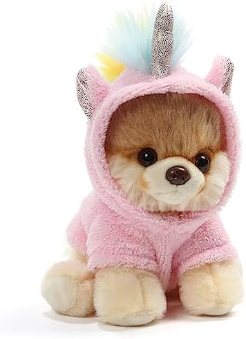 GUND World’s Cutest Dog Boo Itty Bitty Boo Unicorn Stuffed Animal Plush, 5"