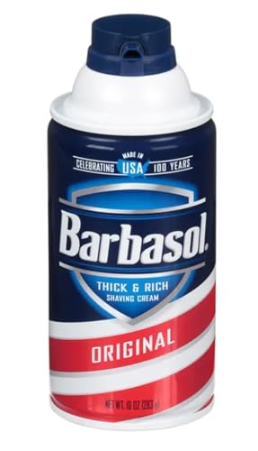 Barbasol Thick & Rich Shaving Cream, Original 10 oz (Value Pack of 3)