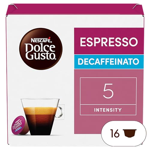 NESCAFÉ Dolce Gusto ESPRESSO DECAF 16 Pods Dolce Biscuit Box