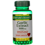 Nature's Bounty Garlic Extract 1000 mg Softgels 100 ea (Pack of 2)