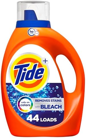 Tide Bleach Alternative Liquid Laundry Detergent, Original, 69 fl oz, 44 loads, HE Compatible