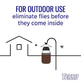 TERRO T380 Outdoor Reusable Fly Magnet Fly Trap - Poison Free Fly Killer and Trap with Bait