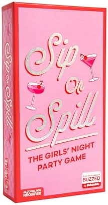 WHAT DO YOU MEME? Sip or Spill — The Girl's Night Party Game, Perfect for Galentines Day Games, or Valentines Friendship Gifts for Women, and Bachelorette Party Favors by Relatable
