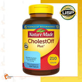 Nature Made Cholest0ff Plus 210 Softgels Per Bottle + Includes Venanciosbox Sticker (Pack of 1)