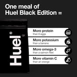 Huel Black Edition | Salted Caramel 40g Vegan Protein Powder | Nutritionally Complete Meal | 27 Vitamins and Minerals, Gluten Free | 17 Servings | Scoop not included to reduce plastic