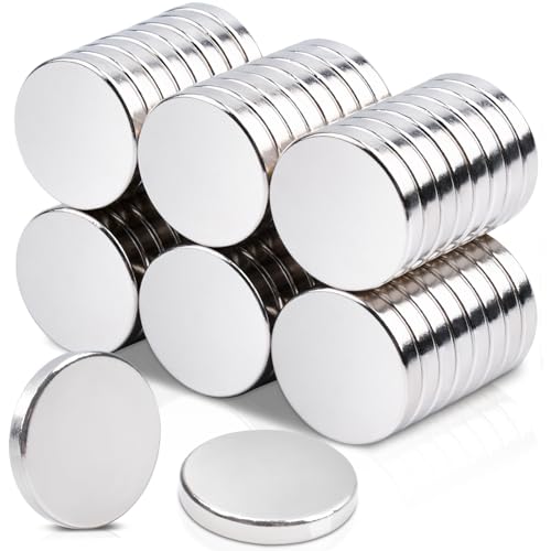 50 Pack Rare Earth Magnets, 0.7x0.11 inch Round Neodymium Small Magnets Strong Heavy Duty