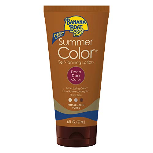 Banana Boat, Summer Color Self-Tanning Lotion, Deep Dark Color for All Skin Tones, 6 oz