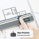 HOZO NeoReading Kit, Modular Accessory Compatible with NeoRuler.Including an Extra NeoPointer and A NeoMagnifier(with Guide Line) for Detailed Reading