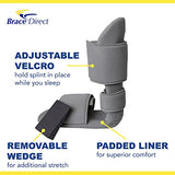 Brace Direct Padded Night Splint 90 Degree Immobilizing Stretching Sleeping Boot - Recovery for Plantar Fasciitis, Drop Foot, Achilles Inflammation, Heel Spurs and more