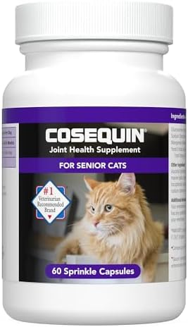 Nutramax Cosequin Senior Joint Health Supplement for Cats, 60 Sprinkle Capsules