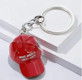 MAGA & Trump Apparel Keychain MAGA Trump 2024 Show Your Support for Trump Everywhere You Go (Red MAGA Hat, 2 pack)