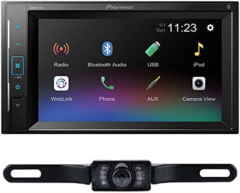 Pioneer DMH-241EX Digital Multimedia Receiver (Does not Play Discs) Bundled with + (1) License Plate Style Backup Camera